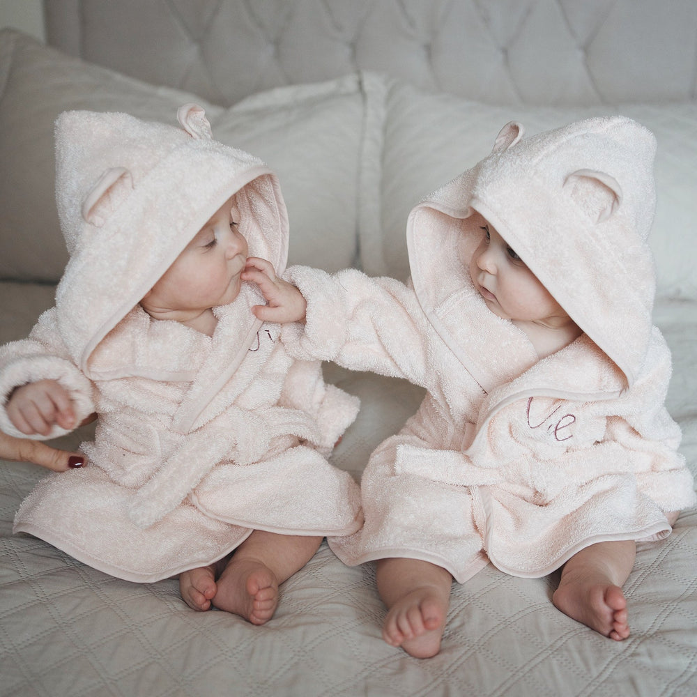 JBØRN Baby Spa Gift Set | Bathrobe, Hairbrush Set & Skincare
