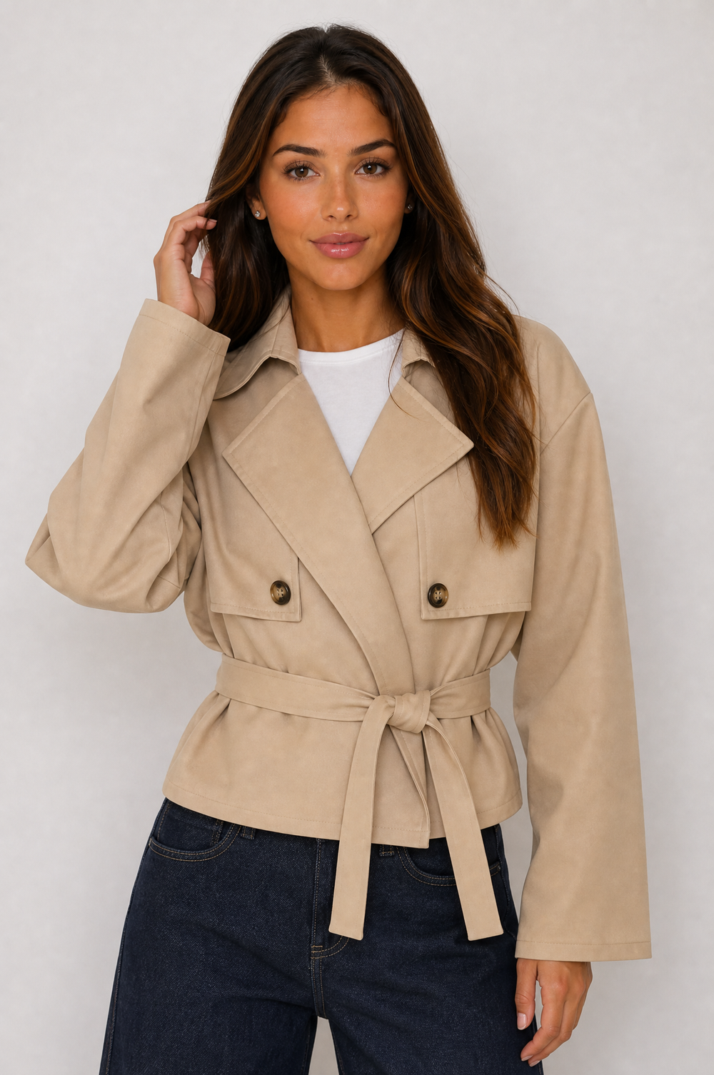 Ginevra Trench Cachi