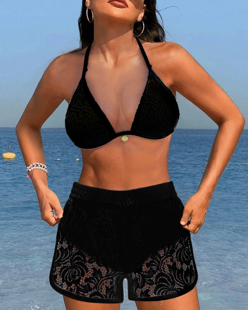 Vera | Completo bikini in pizzo elegante
