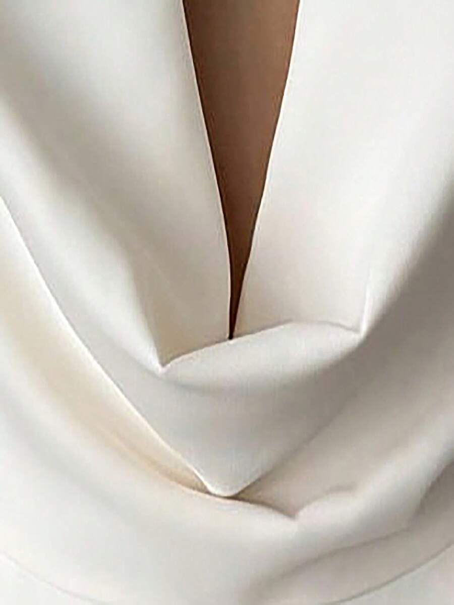 Firerie Elegant Burgundy Autumn Night Out Dinner Date Deep V-Neck Backless Waist-Cinched Long Sleeved Wide Leg Pants For Cocktail Evening Party Wedding