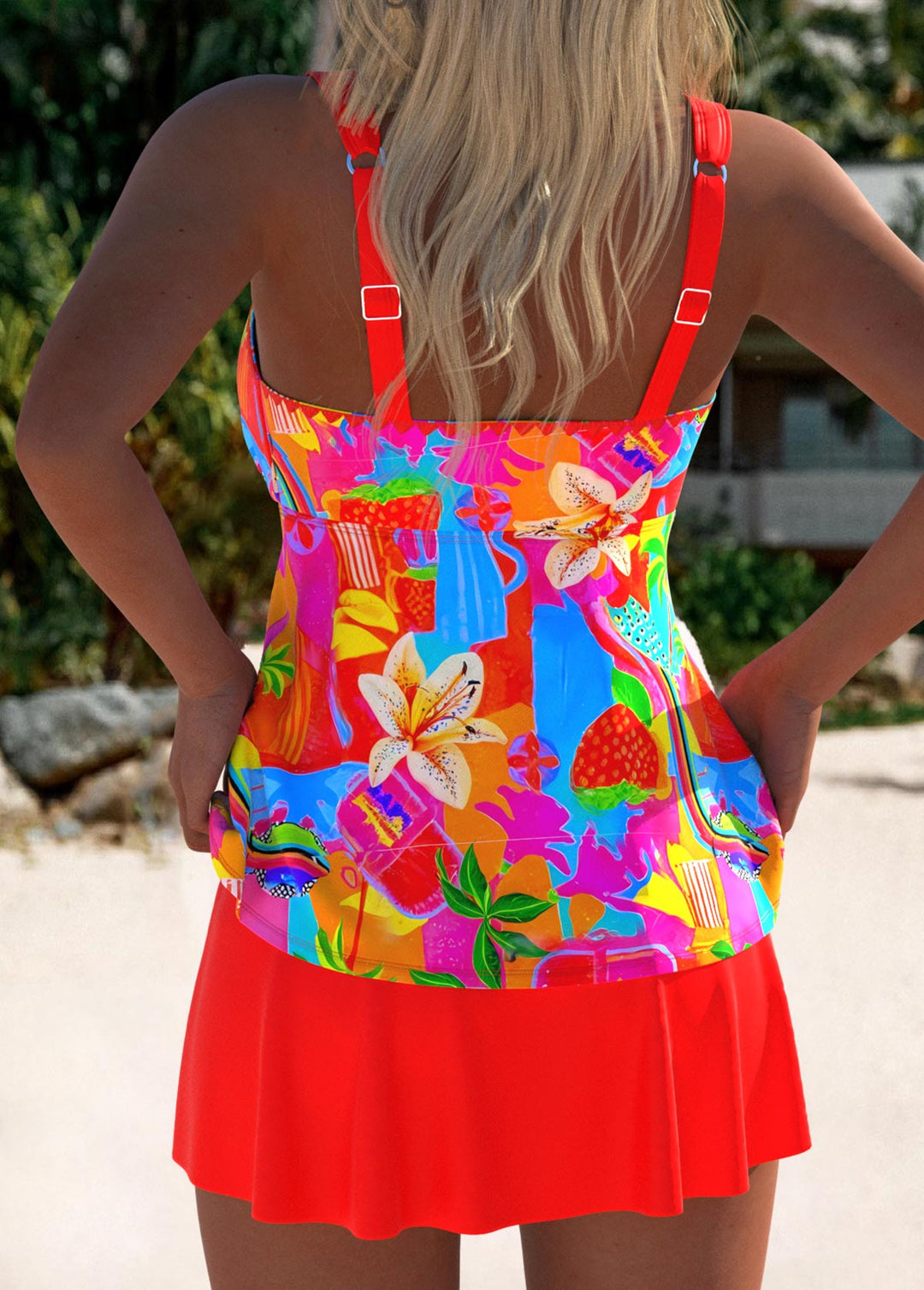 Eleanor | Abito mare tankini floreale chic