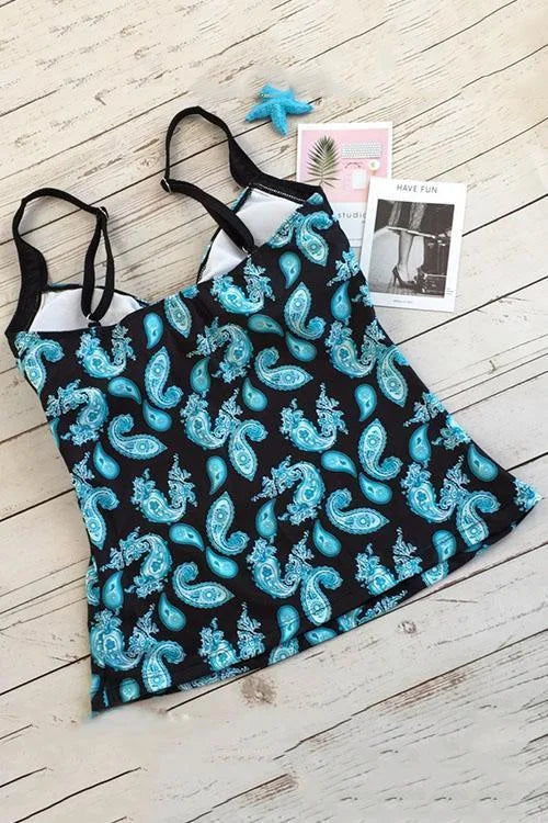 Cascada | Completo mare Paisley che copre la pancia