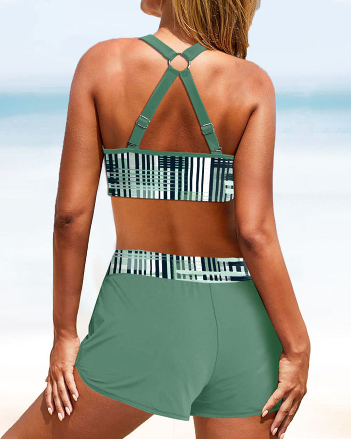 Janette | Bikini a vita alta a righe