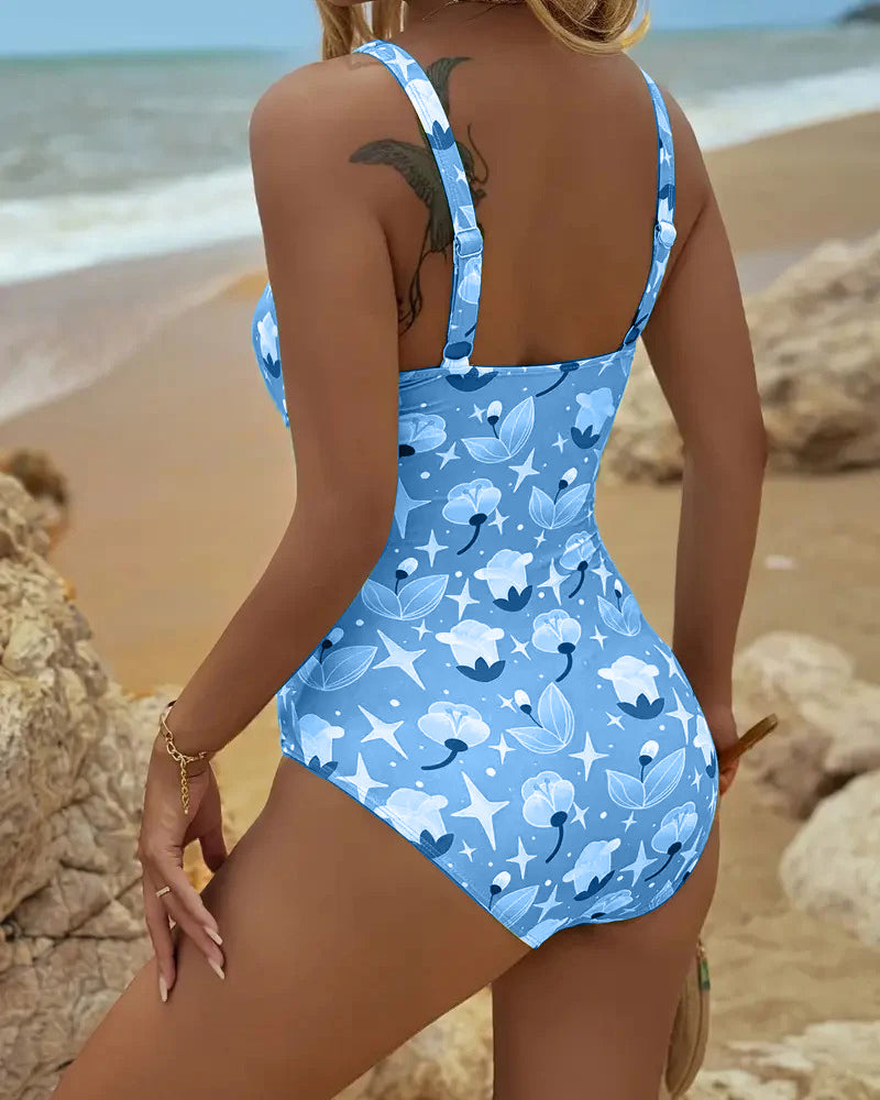 Clara | Tankini stampato intero
