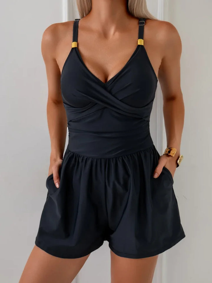 Sloane | Tuta mare arricciata con tasche