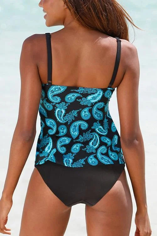 Cascada | Completo mare Paisley che copre la pancia