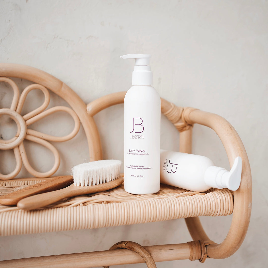 JBØRN Baby Spa Gift Set | Bathrobe, Hairbrush Set &amp; Skincare