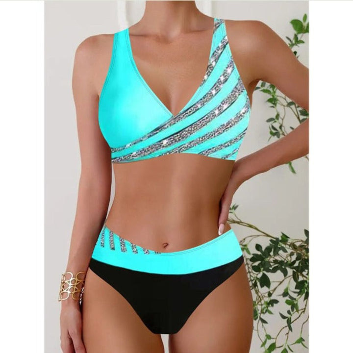 Zoë | Top bikini stampato stile halter