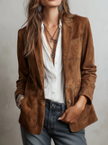 Blazer da Donna Vintage Marrone