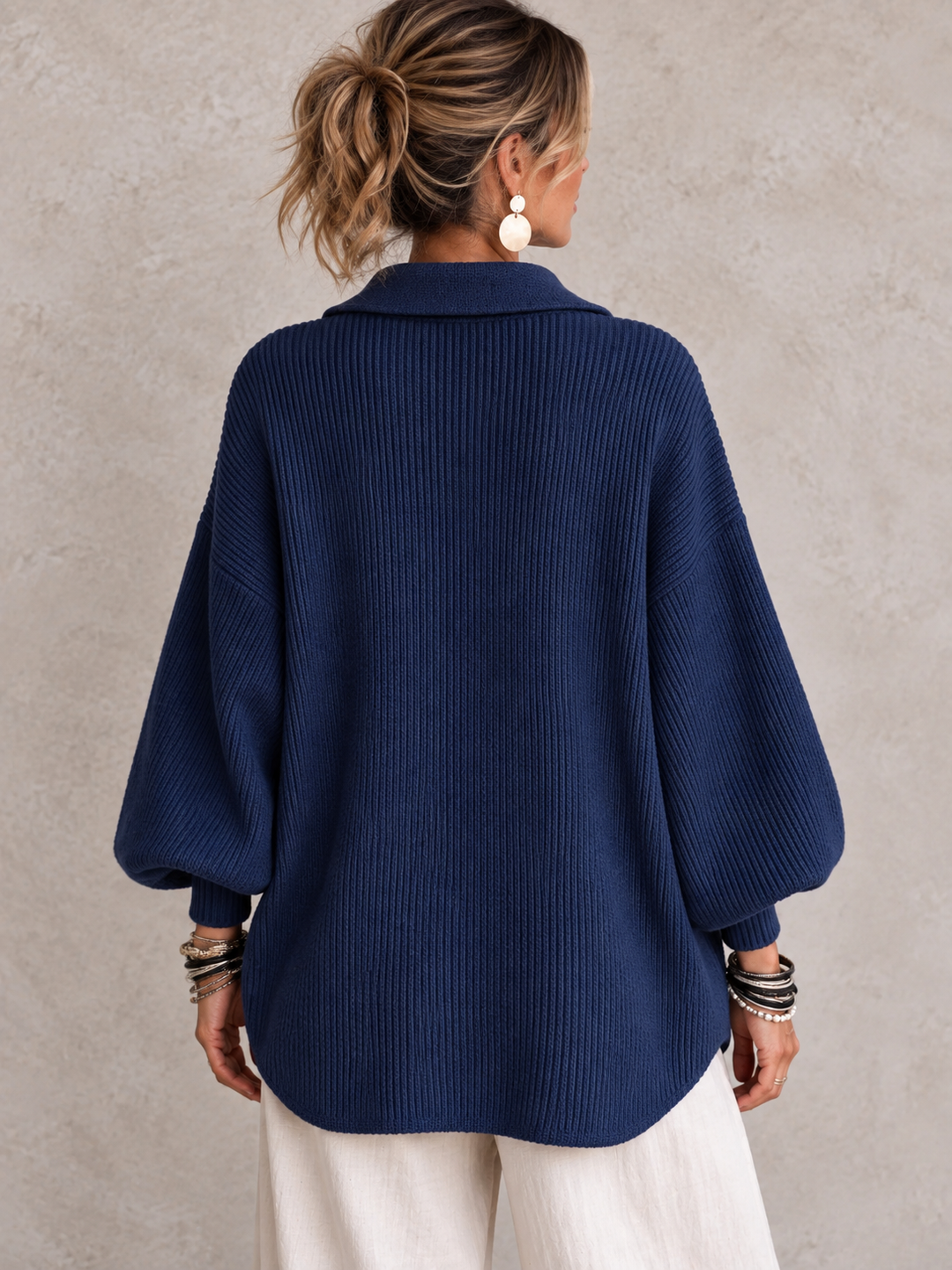 Orla Cardigan Blu scuro