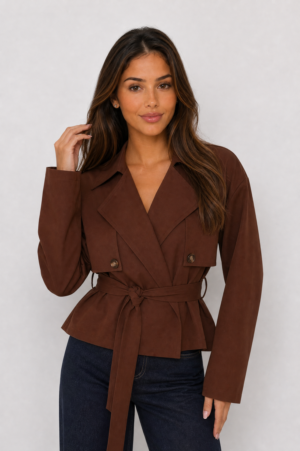 Ginevra Trench Castano