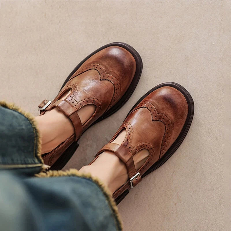 Elvara | Scarpe con Cinturino in Pelle
